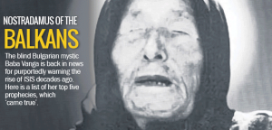 Article de presse anglaise sur Baba Vanga la Nostradamus des Balkans