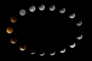 L'éclipse lunaire vu de l'Océan Indien