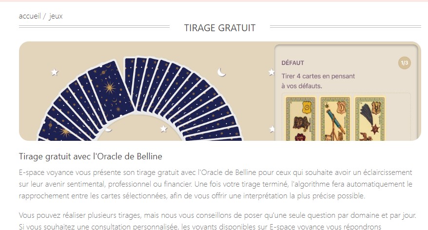 tirage de tarot gratuit fiable